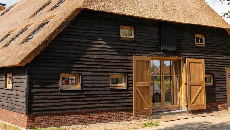 Rietgedekte boerderij